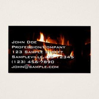 Fireplace Warm Winter Scene Photography
