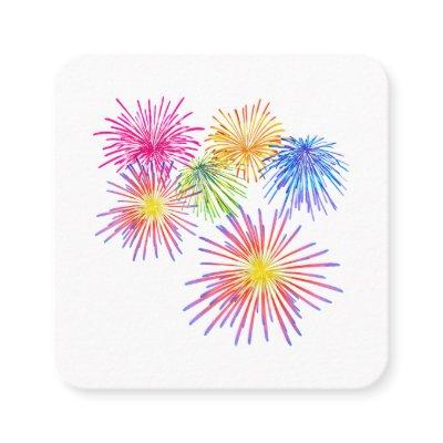 Fireworks Big Party Celebration Firecrackers  Square