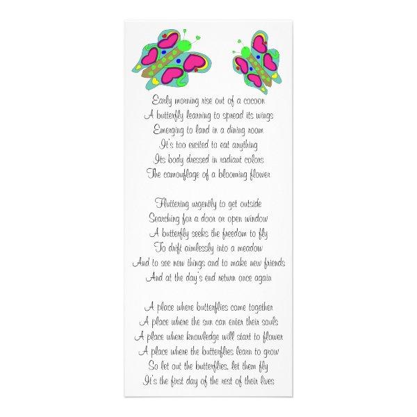 First Day Poem Rack Card
