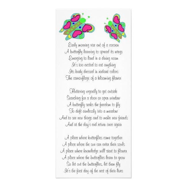 First Day Poem Rack Card