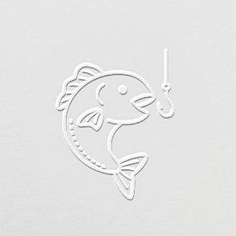 Fish Biting Fishing Hook Embosser