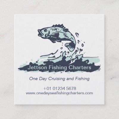 Fishing Charter admit one ticket and info card