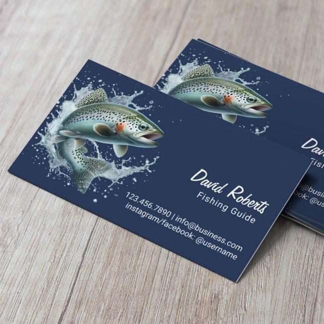 Fishing Guide Fishing Charters Navy Blue