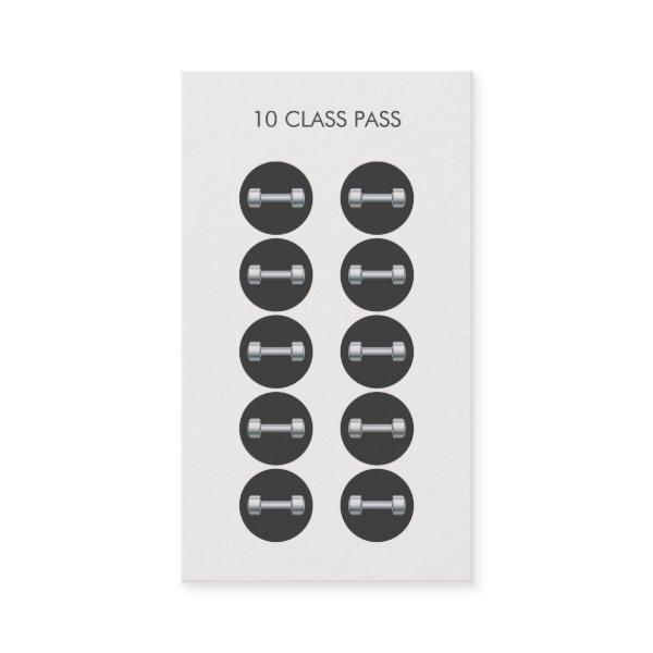Fitness 10 Class Pass Card