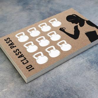 Fitness 10 Class Pass Rustic Kraft Loyalty