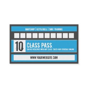 Fitness Class  10 Class Pass Card