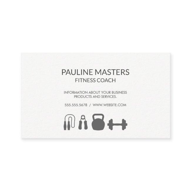 Fitness Gym | Dumbbell Icon Appointment Card