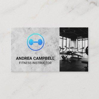 Fitness Instructor | Weights | Gym | Dumbbell Logo