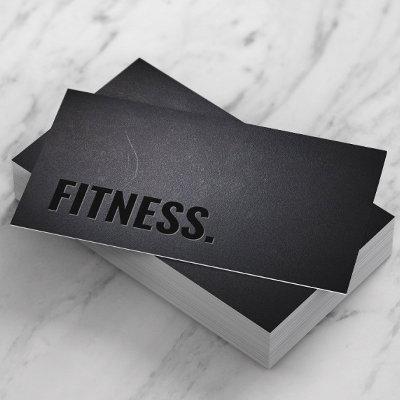 Fitness Modern Bold Text Elegant Dark Professional