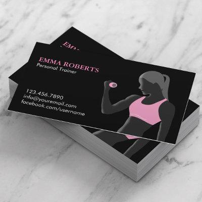 Fitness Personal Trainer Black & Pink