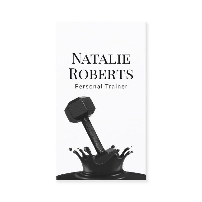 Fitness Personal Trainer Creative Dumbbell Splash