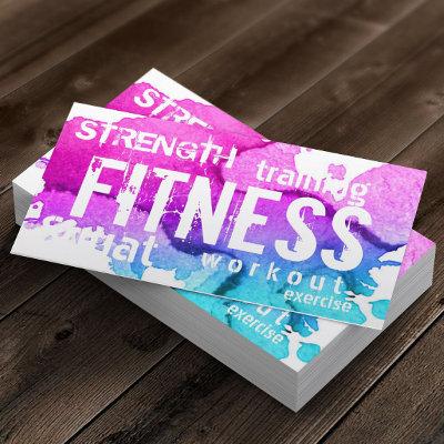Fitness Personal Trainer Modern Colorful