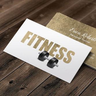 Fitness Personal Trainer Modern Gold Typography
