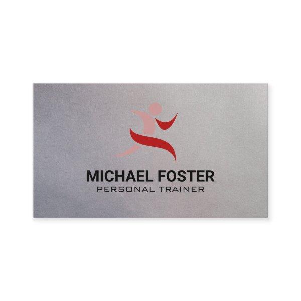 Fitness Runner Stylized Logo Appointment Card