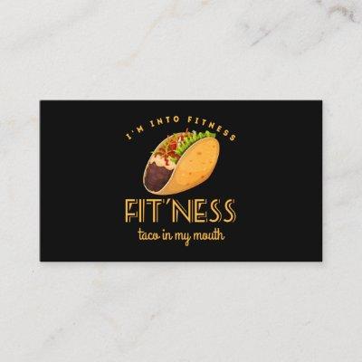 Fitness Taco T Shirt Funny Gym Men Mexican Food