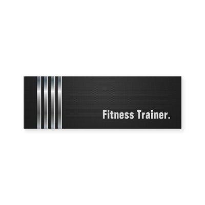 Fitness Trainer - Black Silver Stripes Mini