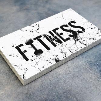 Fitness Trainer Bold Text Grunge Bodybuilding