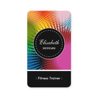 Fitness Trainer- Colorful Abstract Pattern