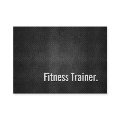 Fitness Trainer Cool Black Metal Simplicity