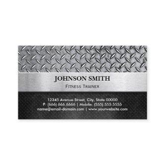 Fitness Trainer - Diamond Metal Plate