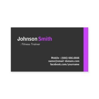 Fitness Trainer - Modern Minimal Purple