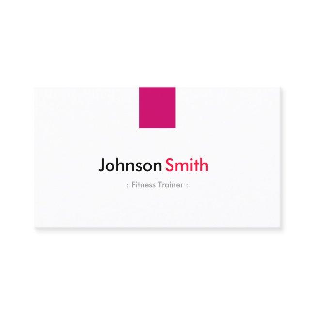 Fitness Trainer - Simple Rose Pink