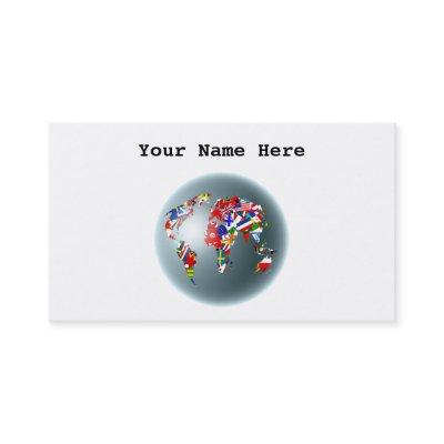 Flag Globe, Your Name Here
