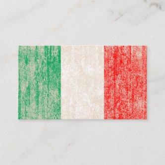 flag of italy punch card