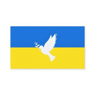 Flag of Ukraine - Dove of Peace - Freedom