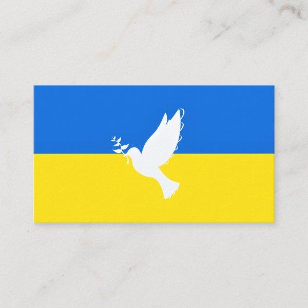 Flag of Ukraine - Dove of Peace - Freedom