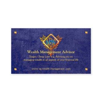 Flame Phoenix, blue leather-look, Wealth Advisor