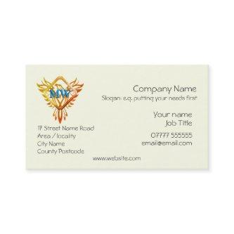 Flame Phoenix Rising logo with your initials