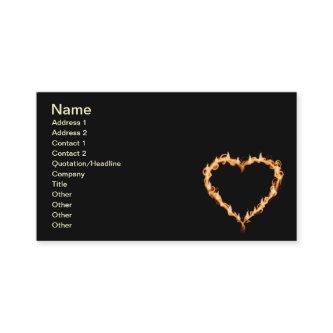 FLAMES HEAT black heart fire burning hot love