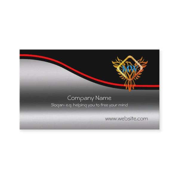 Flaming Phoenix, Red Swoosh on metallic-effect