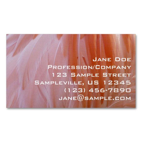 Flamingo Feathers in Shades of Pink  Magnet