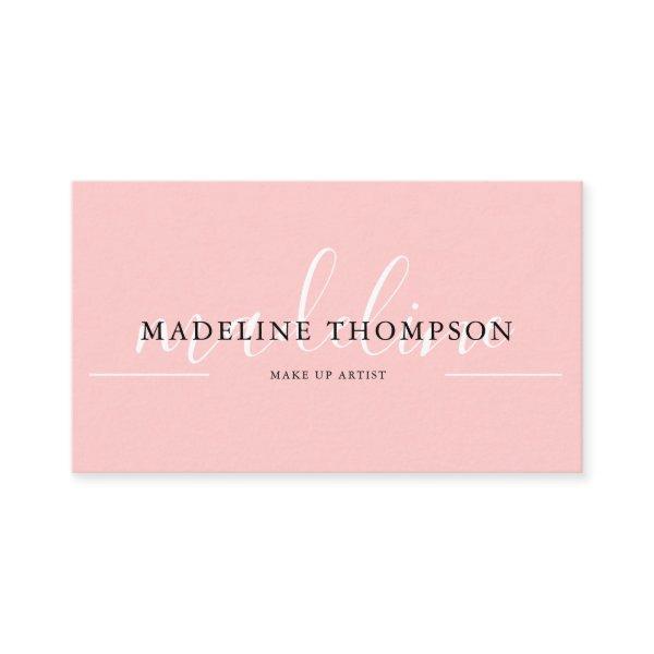 Flamingo Pink Calligraphy Script QR code