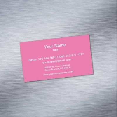 Flamingo Pink Solid Color Magnetic