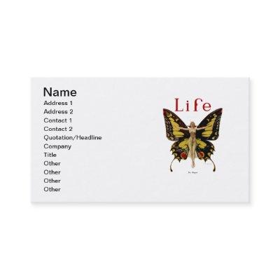 Flapper Butterfly Flying Woman Illustration