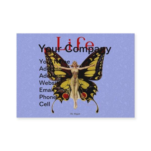 Flapper Butterfly Flying Woman Illustration