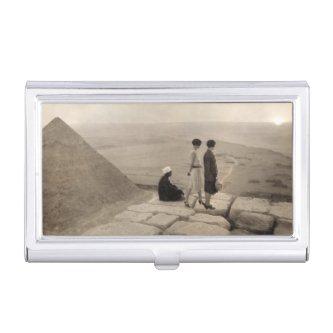 Flapper Girls Sunrise Khufu Pyramid, Egypt 1920   Case