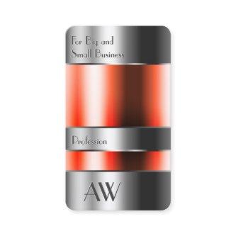Flashy Aluminium Box with Red Liquids and Monogram