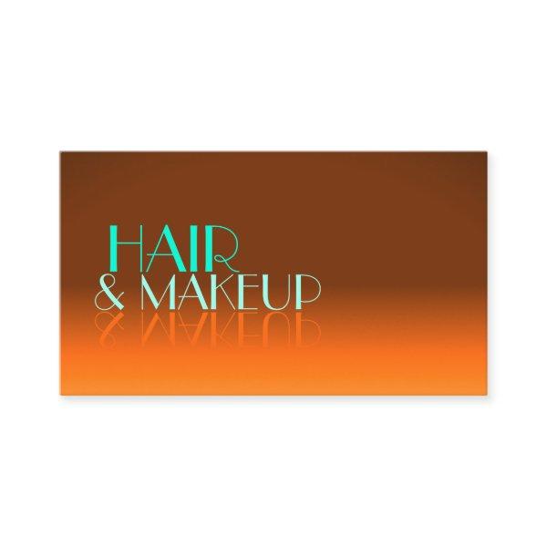 Flashy Orange and Teal Mirror Font Professional