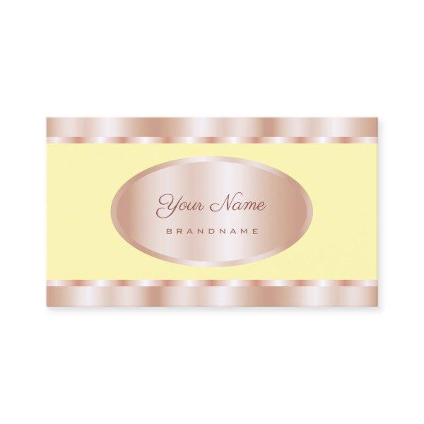 Flashy Rose Gold Effect with Light Yellow Color