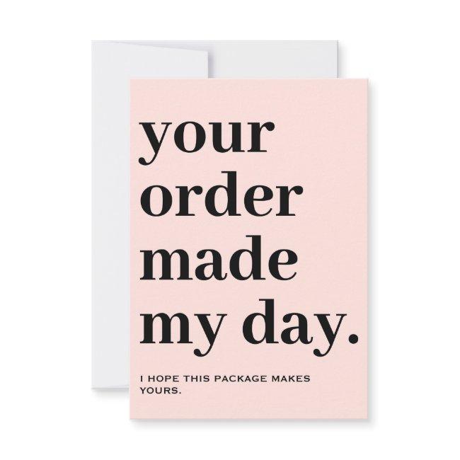 Flat Thank You Card