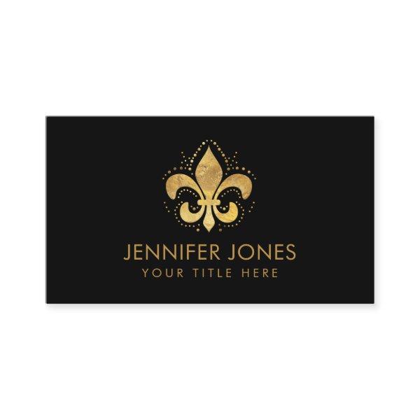 Fleur-de-lis Golden Embossed