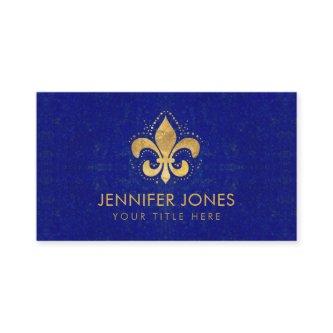 Fleur-de-lis  - Lapis Lazuli and Gold