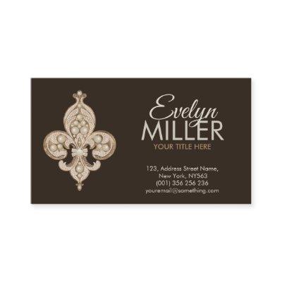 Fleur-de-lis Pearl and Gold Ornament