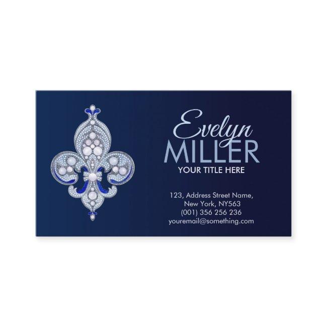 Fleur-de-lis Pearl and Lapis Lazuli Ornament