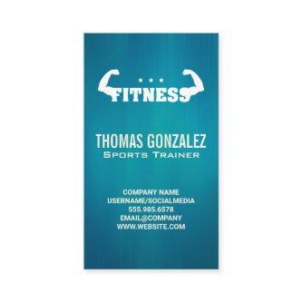 Flexing Arms Stars Fitness Health Appointment Card