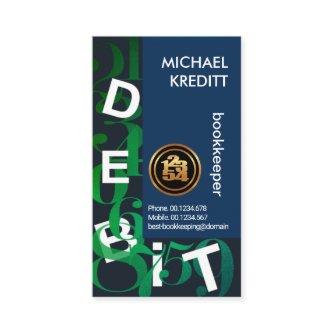 Floating Numbers Debit Letters Bookkeeping Service